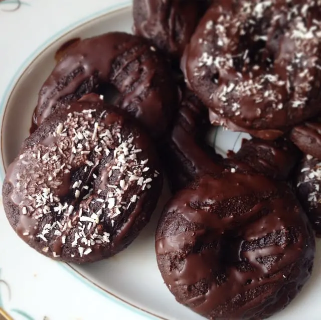 Keto Chocolate Glazed Donuts