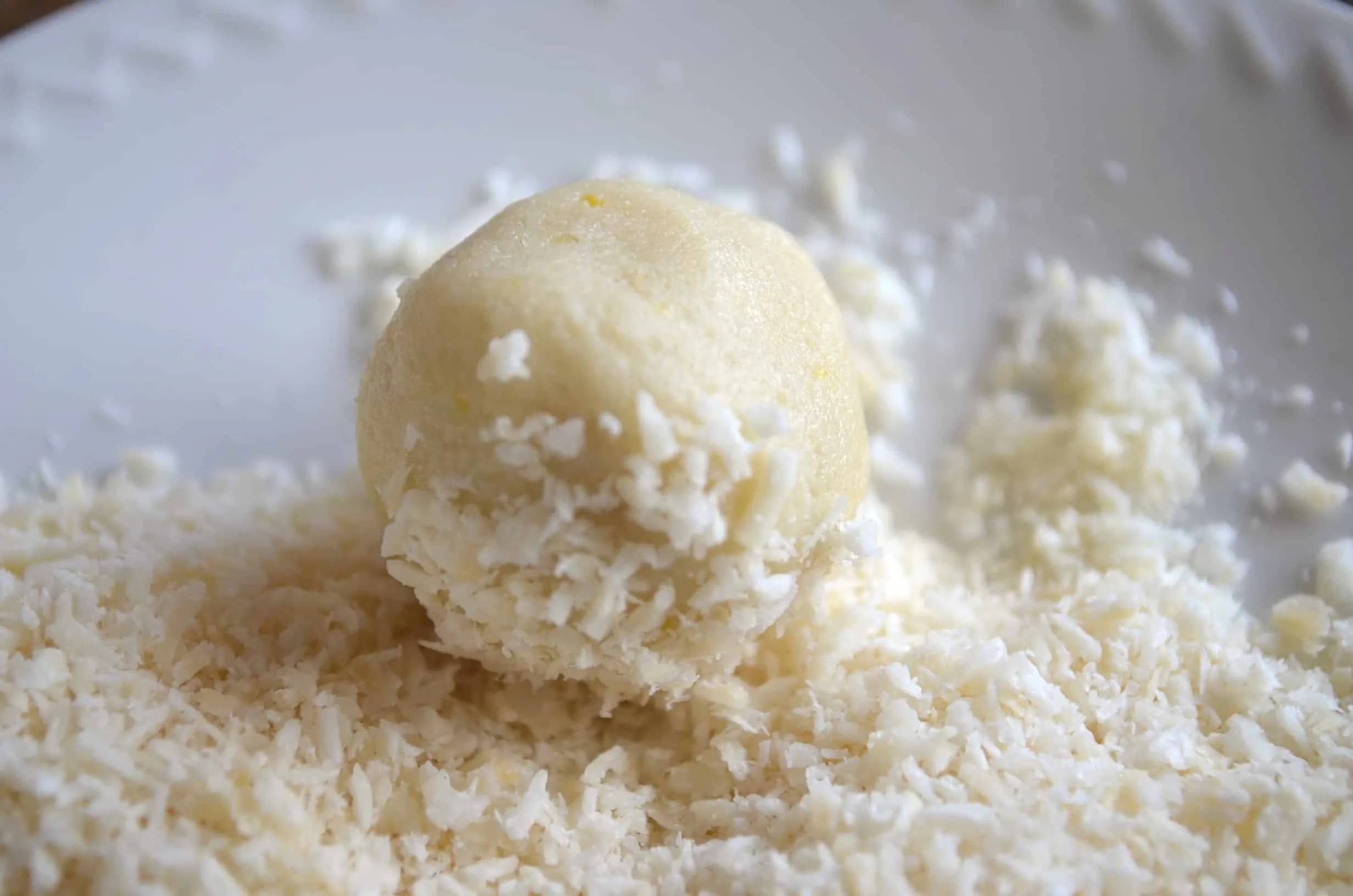 keto lemon coconut balls