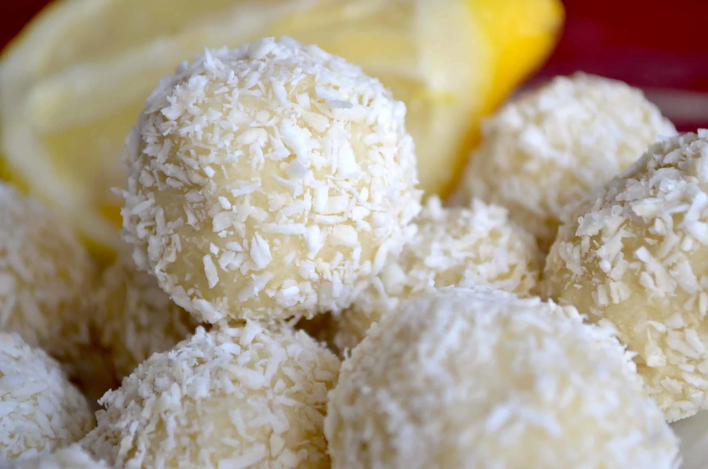 keto lemon coconut balls