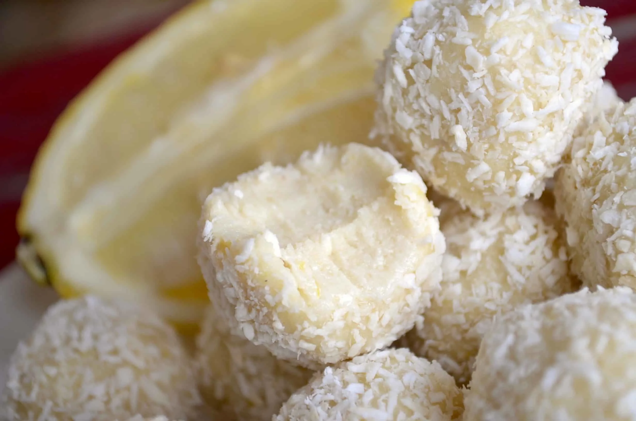 keto lemon coconut fat bombs