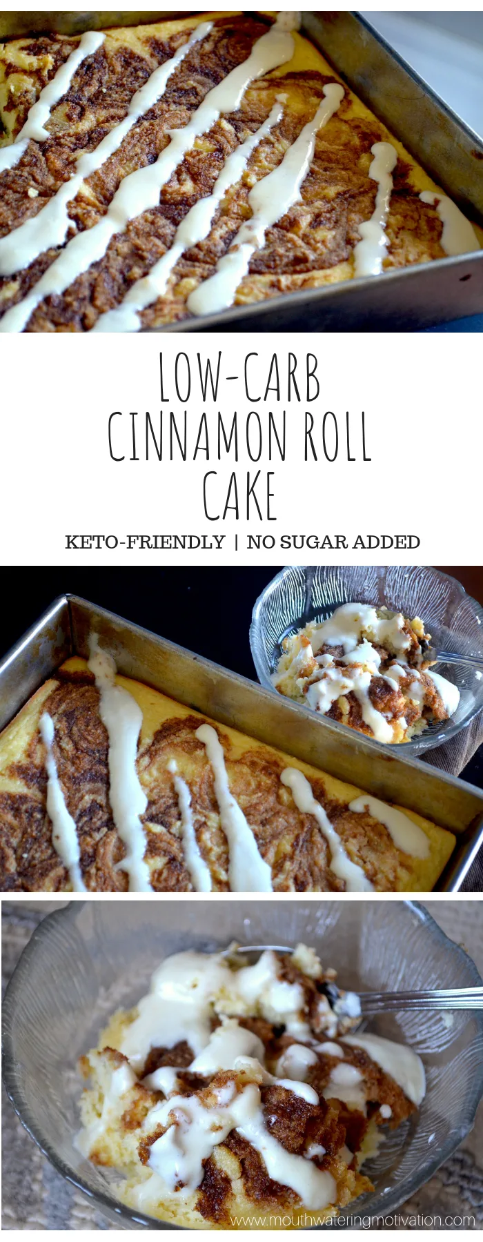 LOW CARB CINNAMON ROLL CAKE