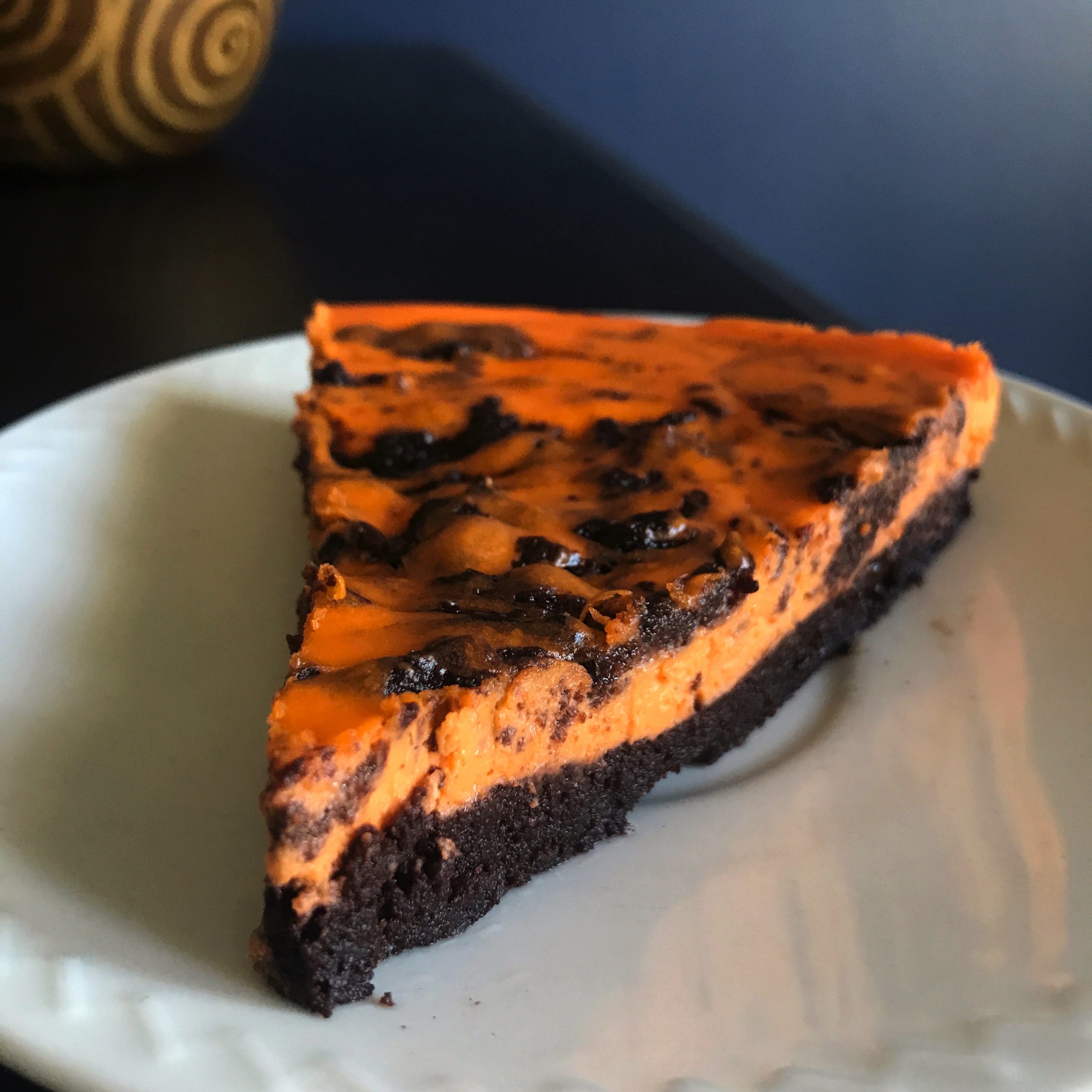 halloween brownie cheesecake