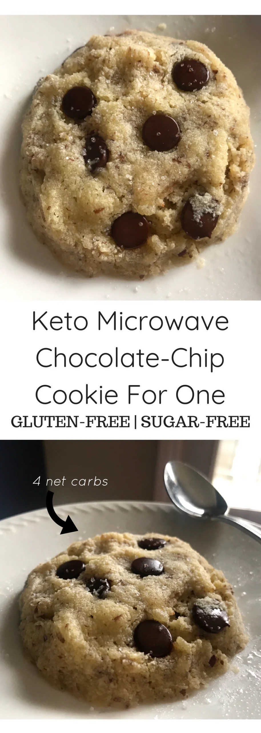 Keto Microwave Chocolate Chip Cookie Keto Microwave Chocolate Chip Cookie