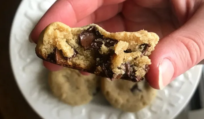 chewy keto chocolate chip cookies