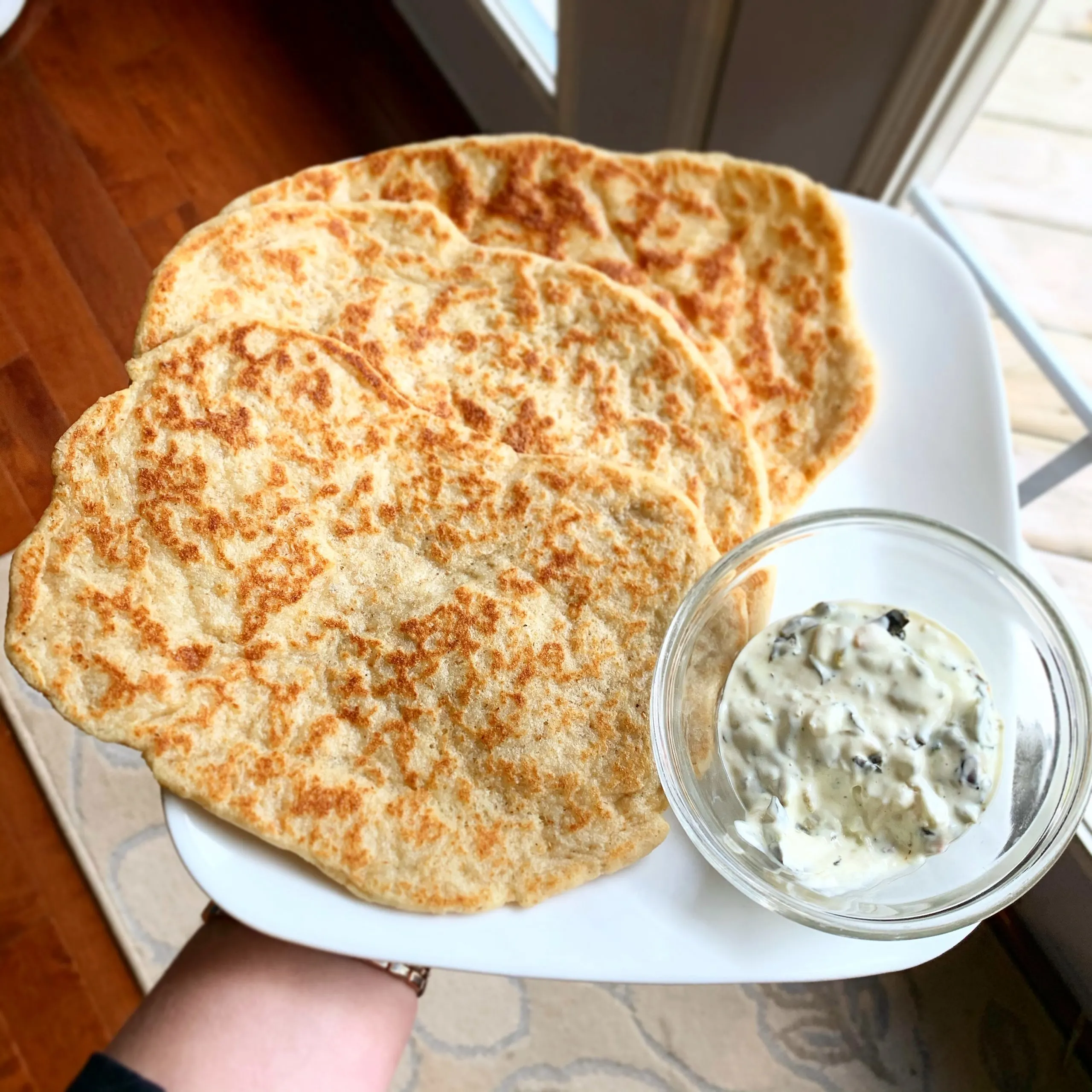 Low-Carb Flat Breads (Yeast Risen)