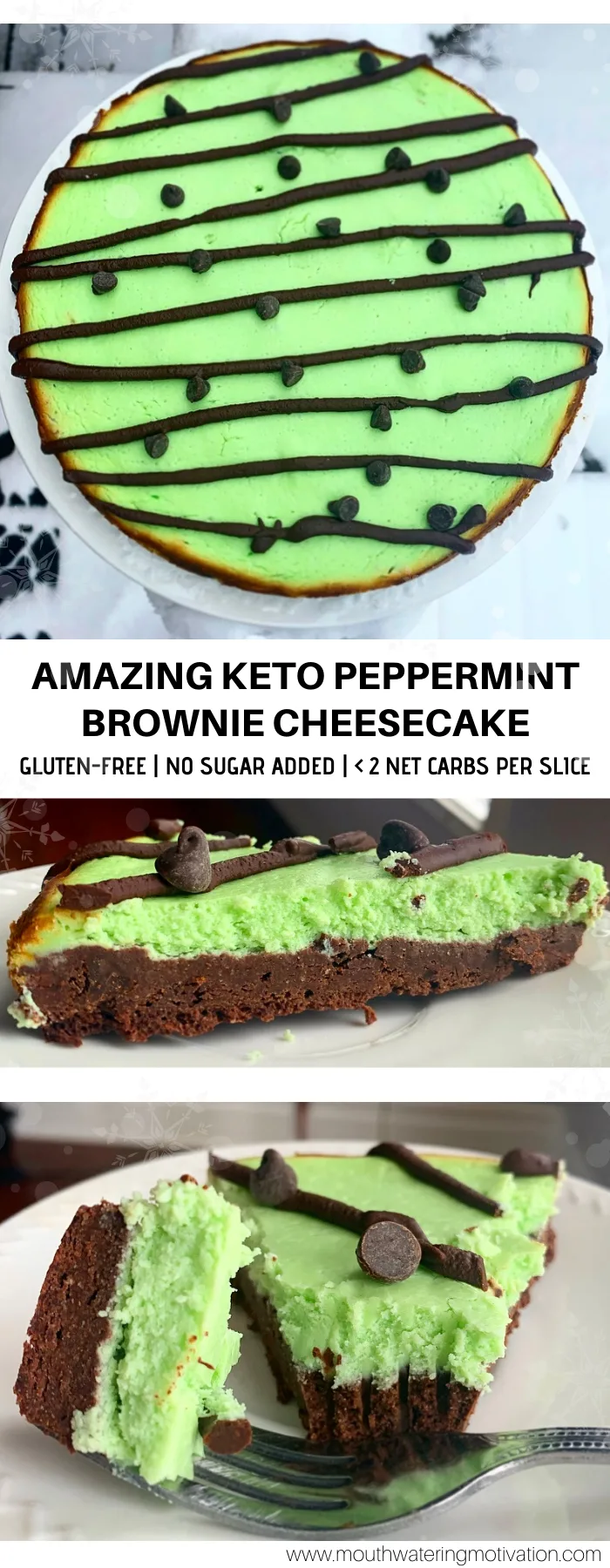 keto peppermint brownie cheesecake