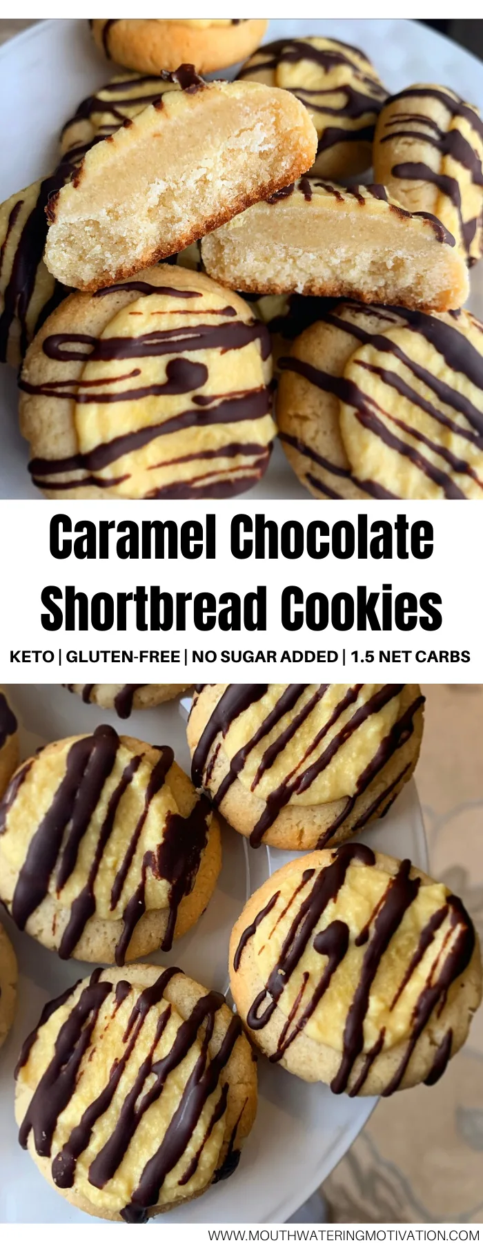 keto caramel chocolate shortbread cookies