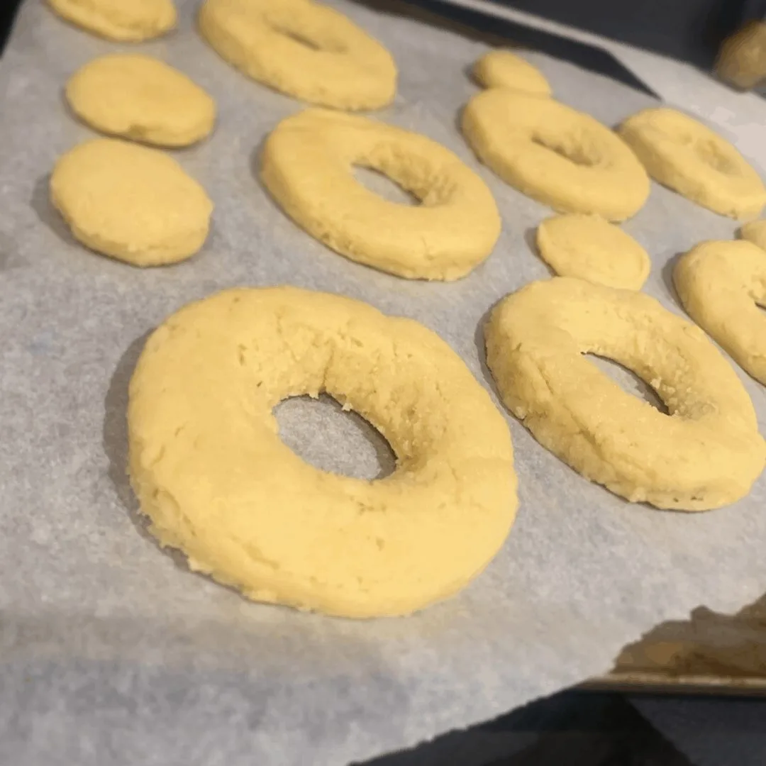 Keto Donuts Before Rising