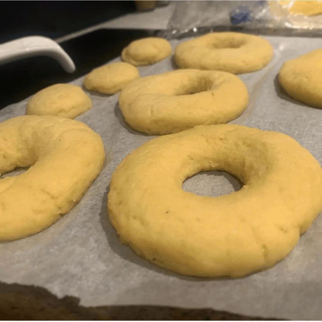 Keto Donuts After Rising