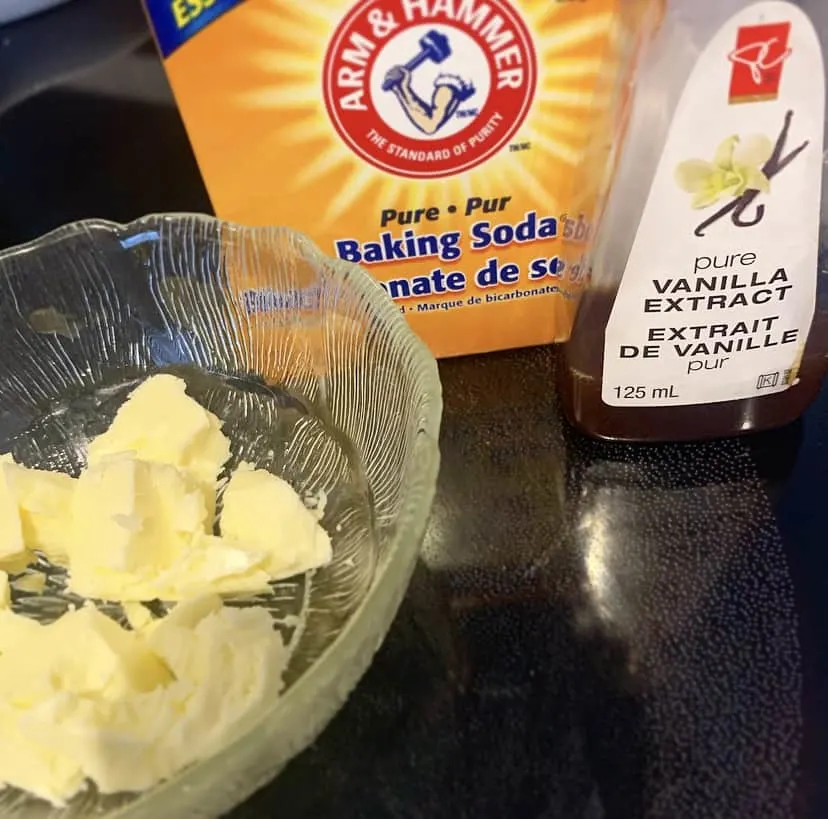 Butter baking soda vanilla
