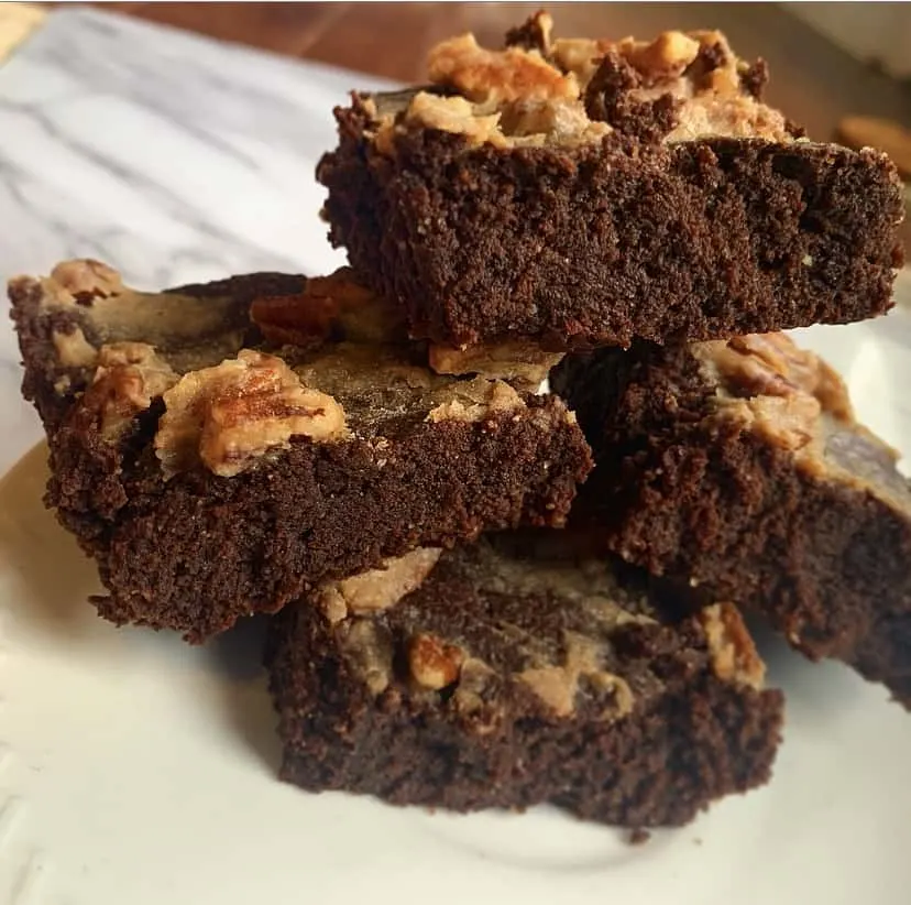 keto turtle brownies