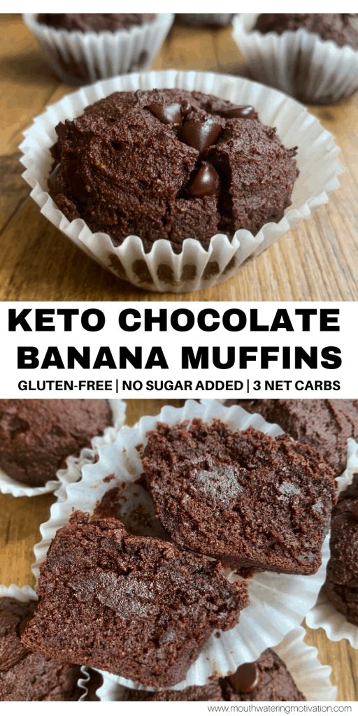 keto chocolate banana muffins