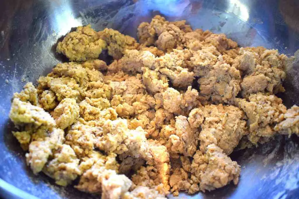 keto yeast bread dough before kneading