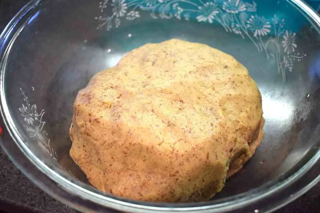 keto dough before rising