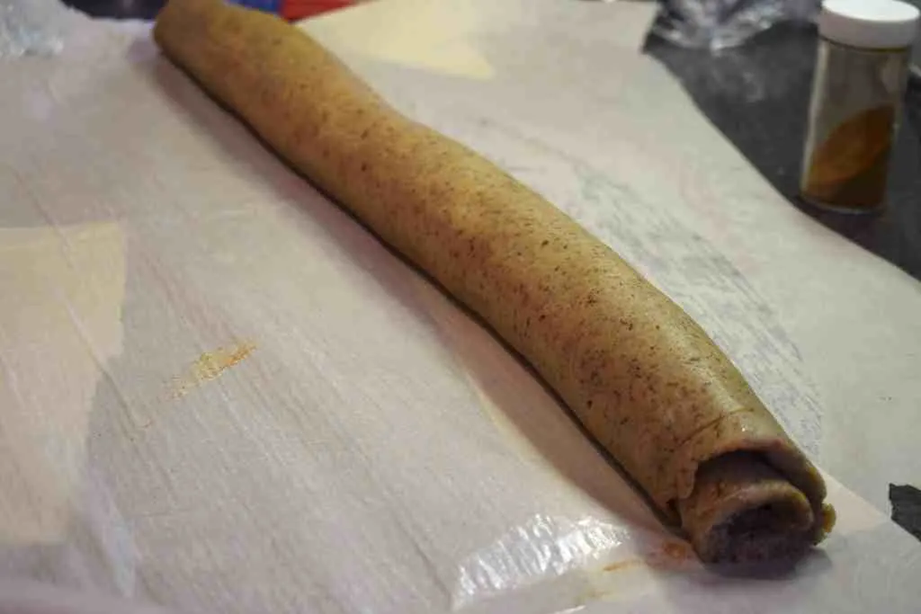 rolled keto cinnamon dough