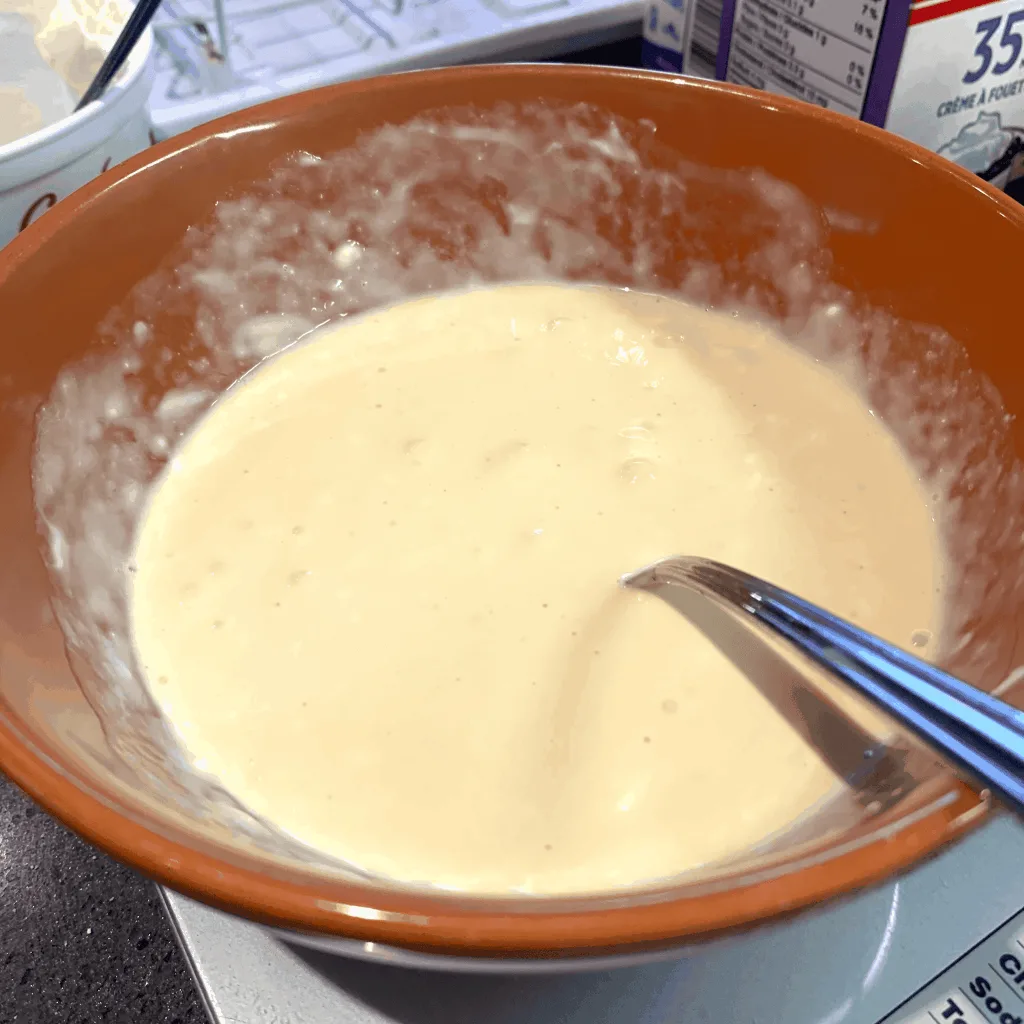 egg heavy cream sour cream