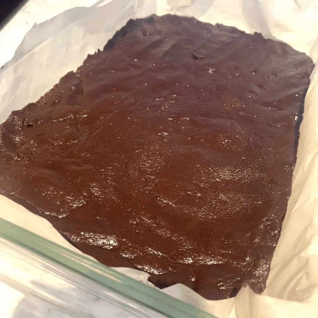 keto brownie layer