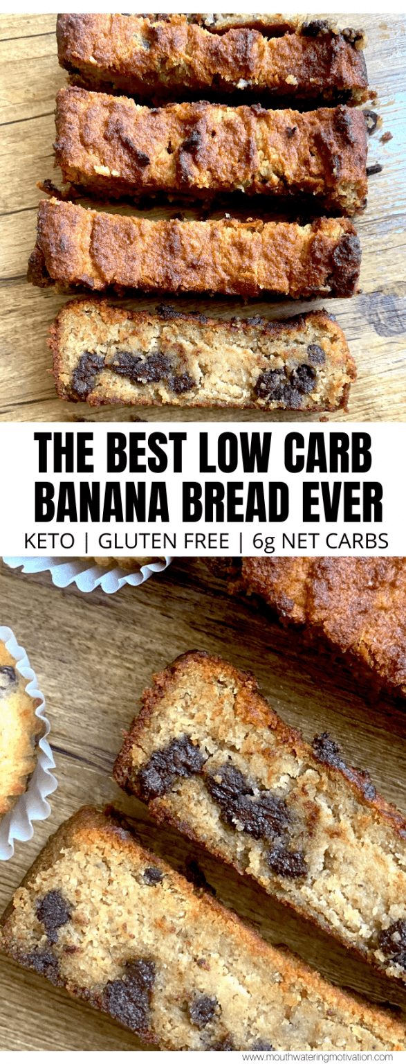 The BEST Low Carb Banana Bread - Mouthwatering Motivation