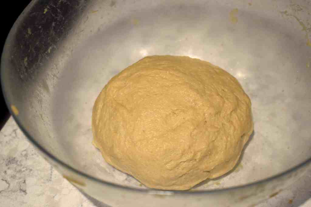 keto yeast dough after kneading