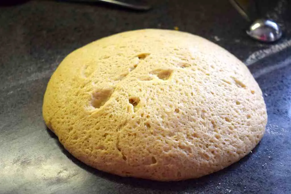 keto soft yeast bread dough