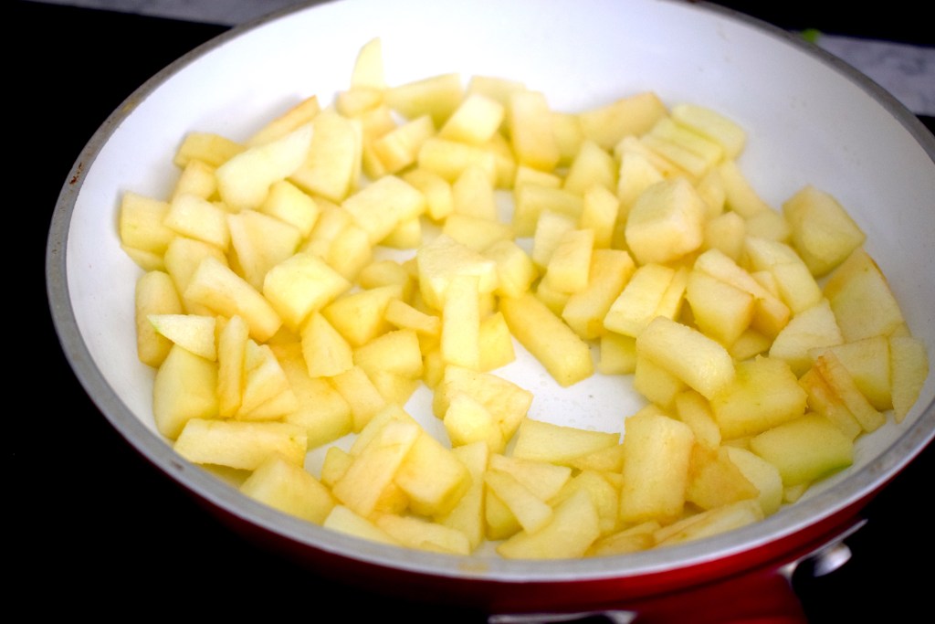 apples cooking in butter
