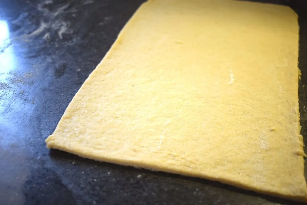 keto puff pastry dough cut