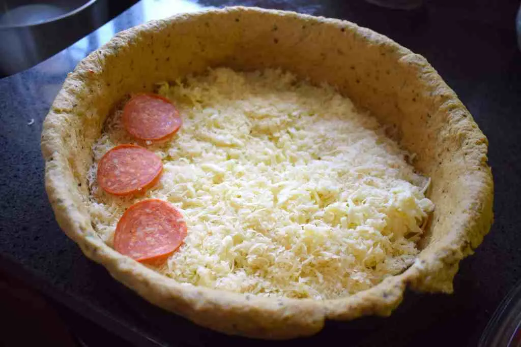 keto deep dish pizza crust fillings