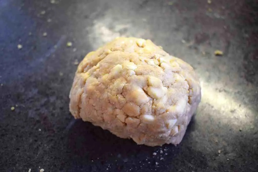 keto puff pastry dough before chilling