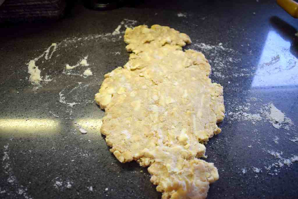 pastry dough before rolling