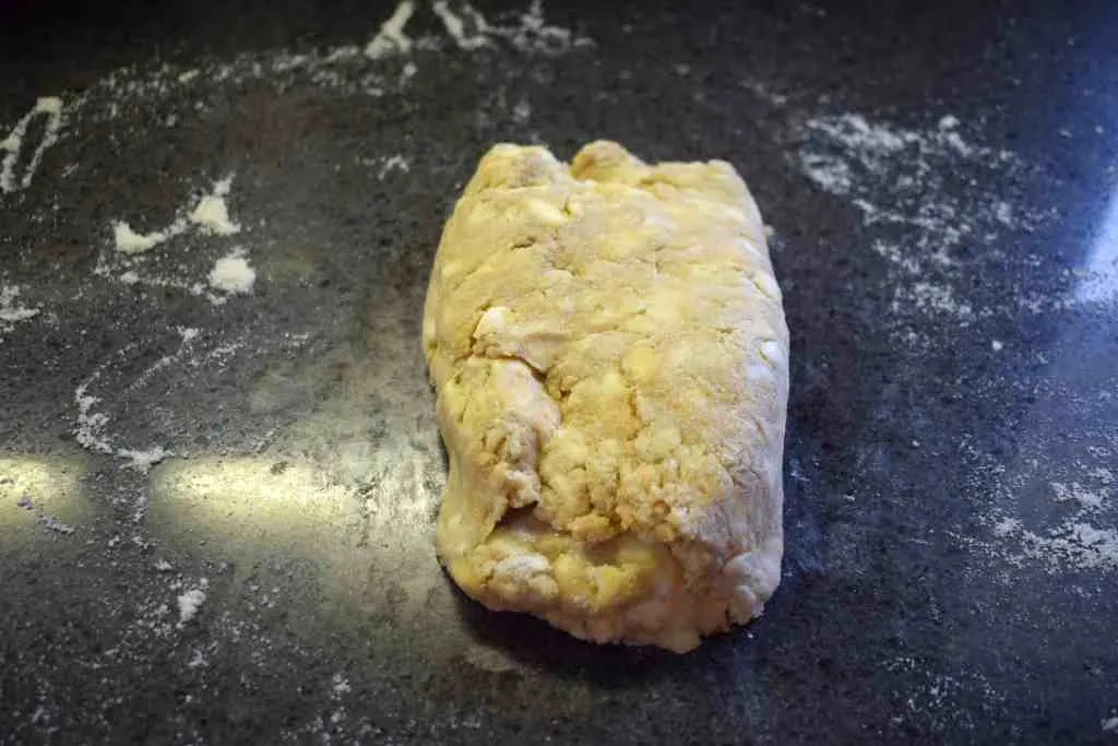 keto dough before rolling