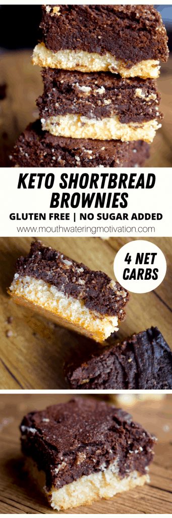 Keto Shortbread Brownies - Mouthwatering Motivation