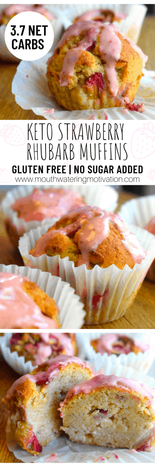 Keto Strawberry Rhubarb Muffins Mouthwatering Motivation