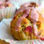 keto strawberry rhubarb muffins