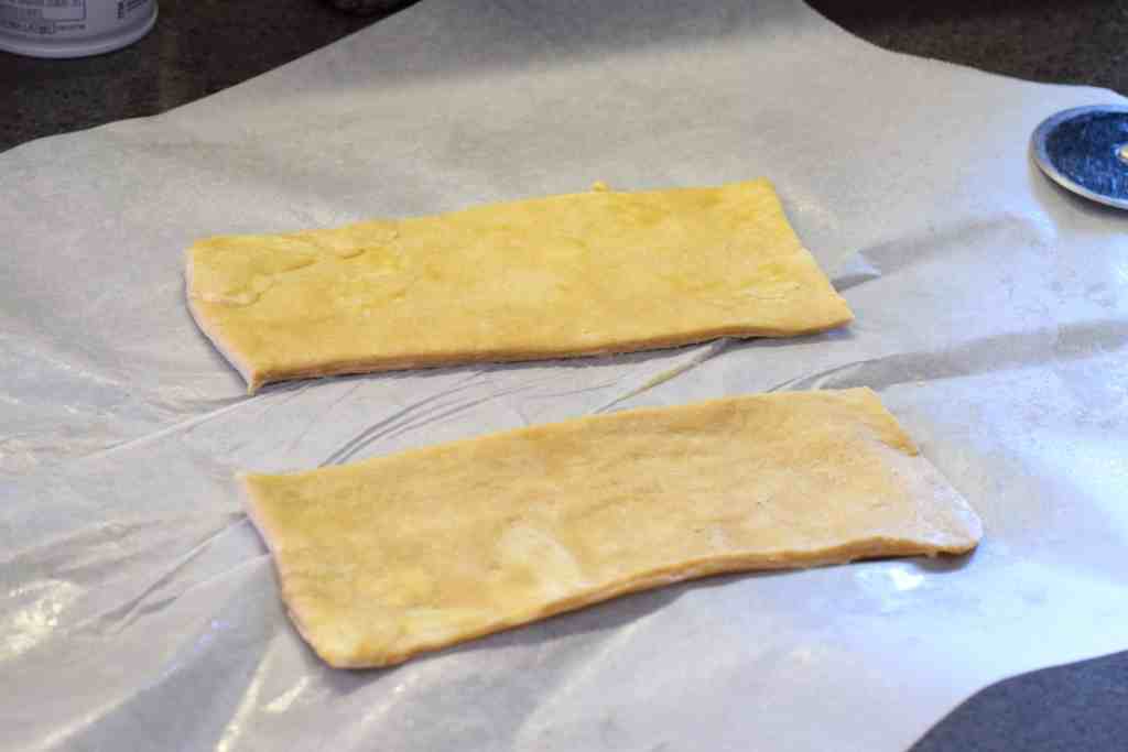 low carb pastry dough pieces