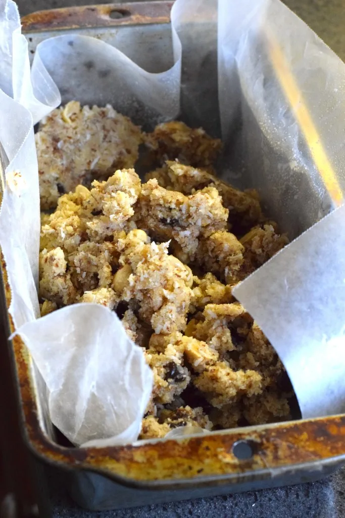 keto low carb granola bar dough