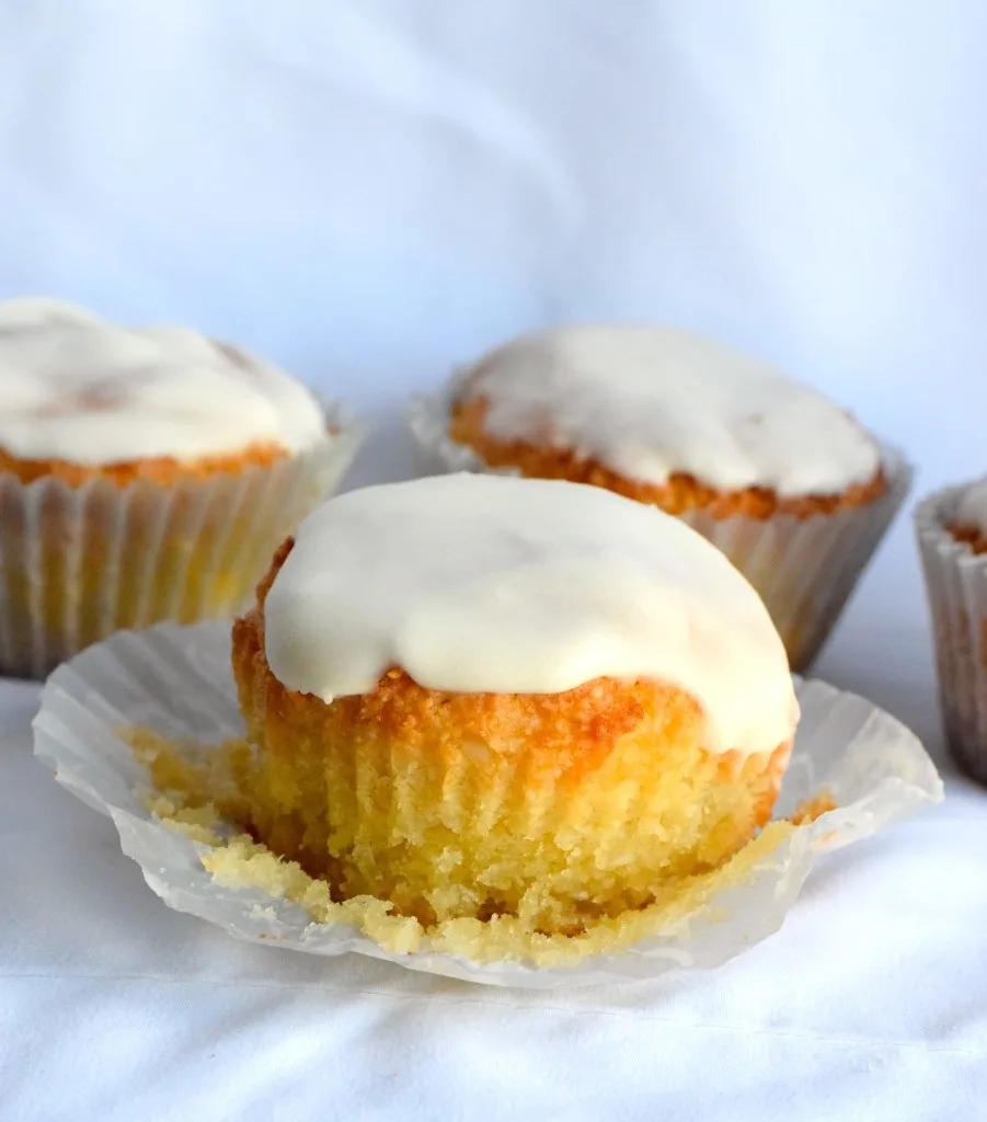 keto coconut glazed muffins