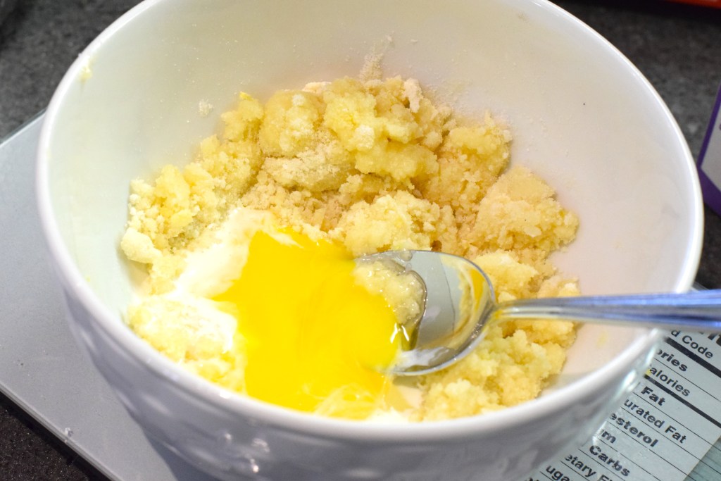 egg yolk, lemon juice, almond flour, lemon zest