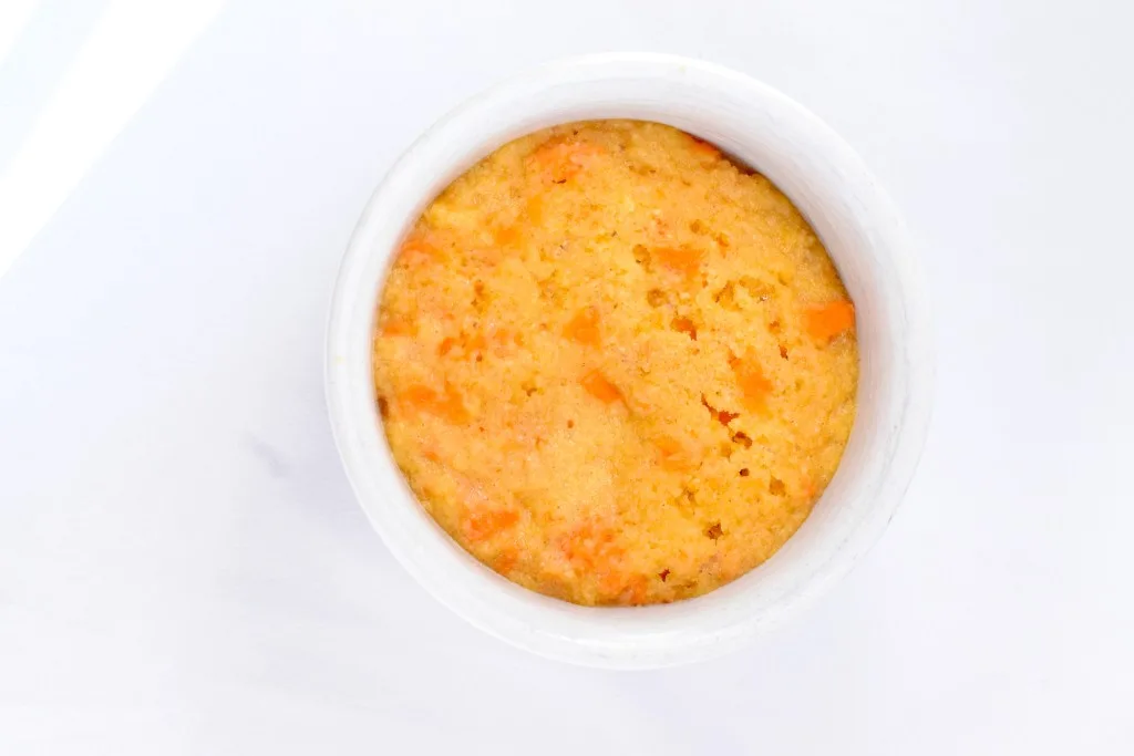 keto carrot mug cake
