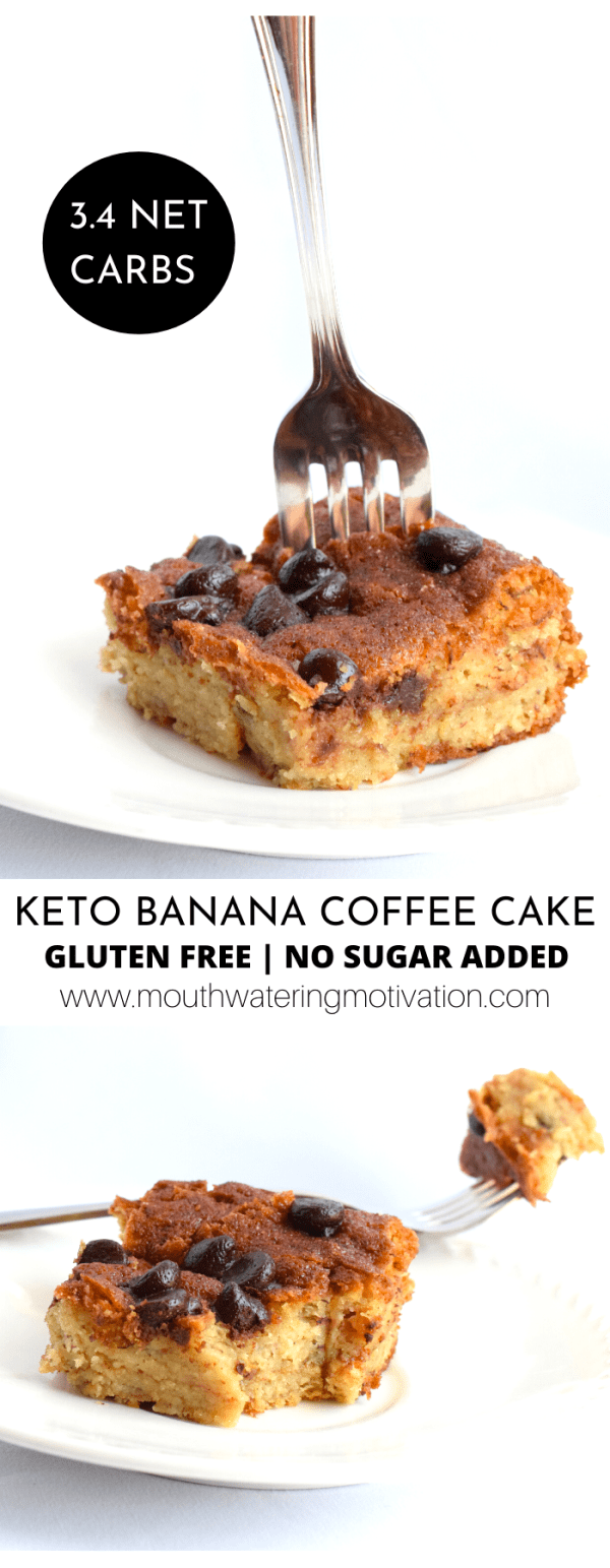 Low Carb Banana Coffee Cake - Mouthwatering Motivation