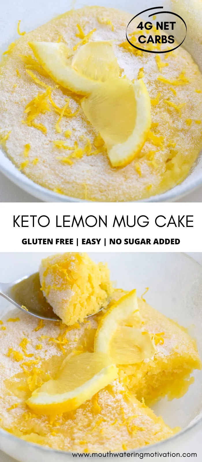 keto lemon mug cake