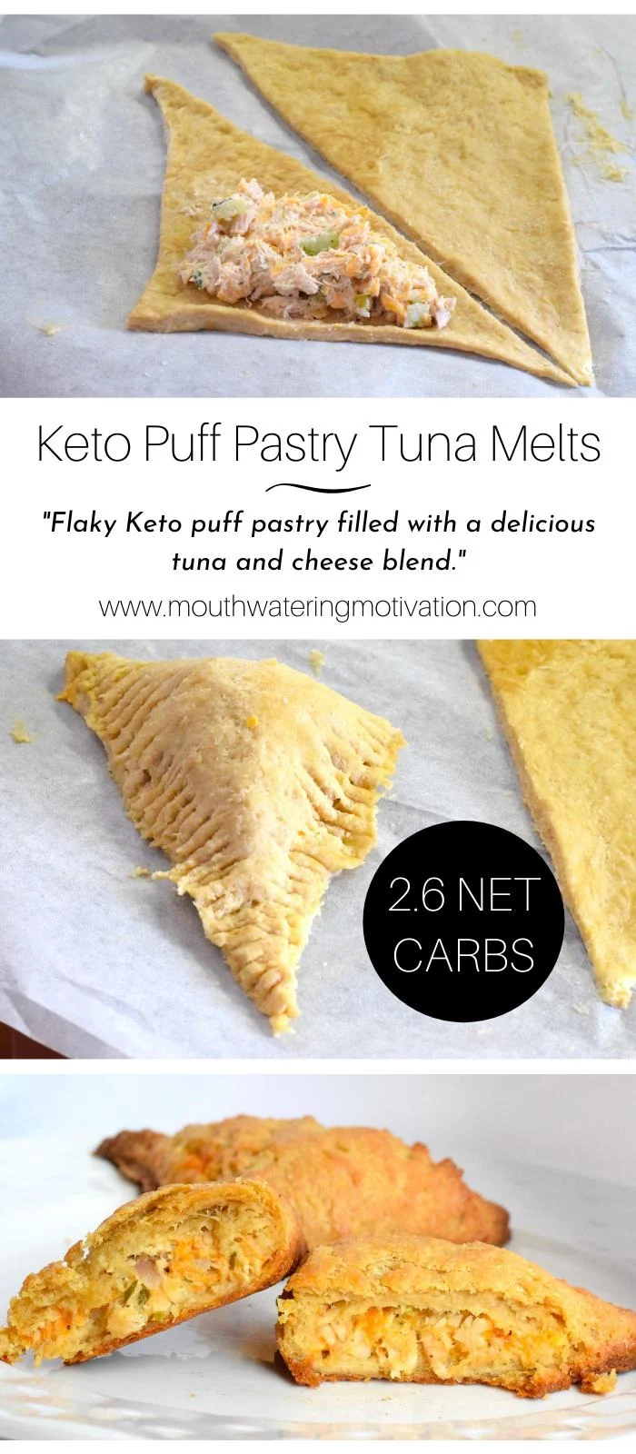 Keto Puff Pastry Tuna Melts