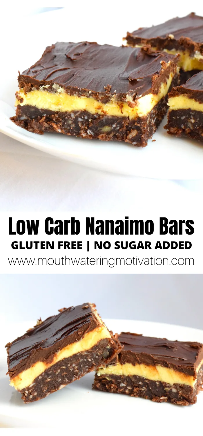 Low Carb Sugar Free Nanaimo Bars 
