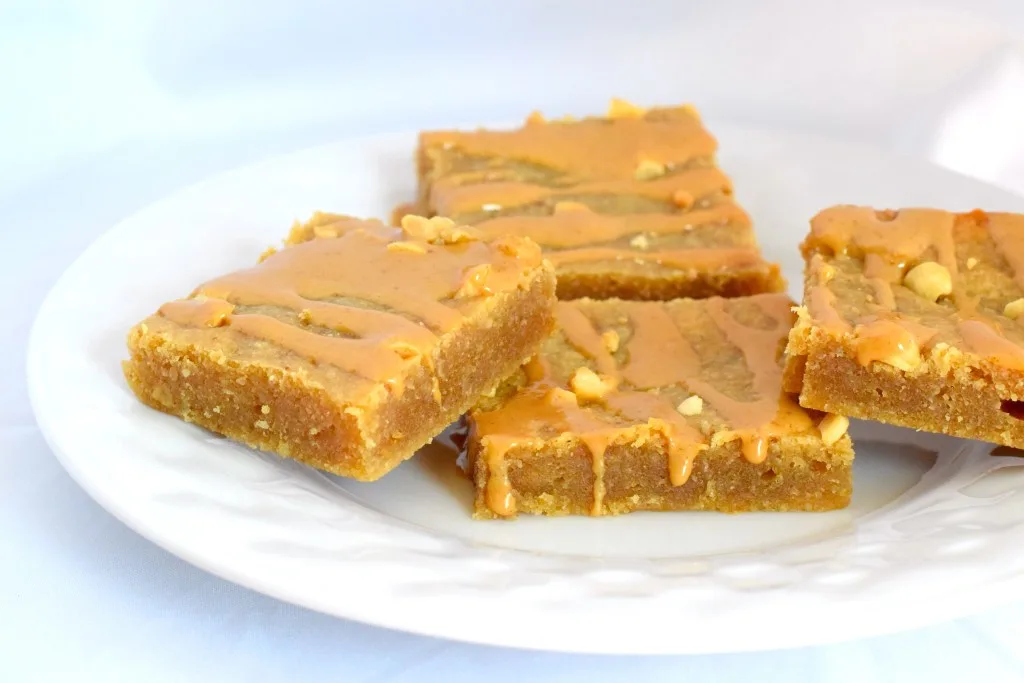 low carb keto peanut butter blondies recipe