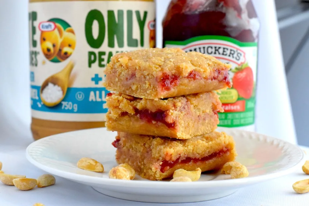 no bake keto peanut butter and jelly bars