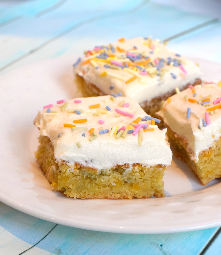 keto sugar free frosted cake bars