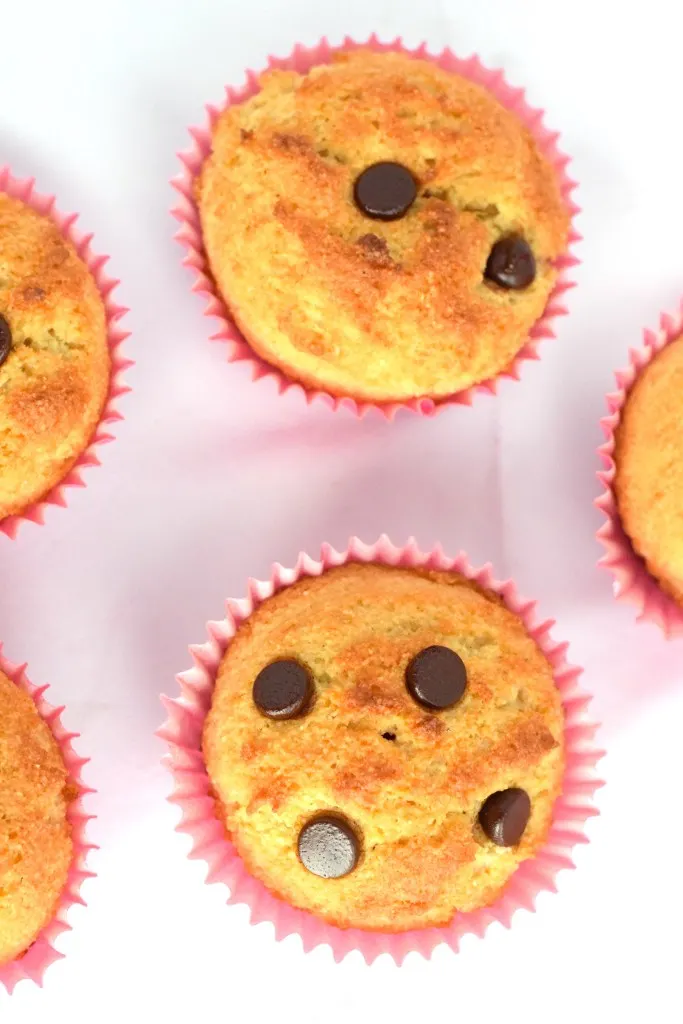 almond flour chocolate chip muffins