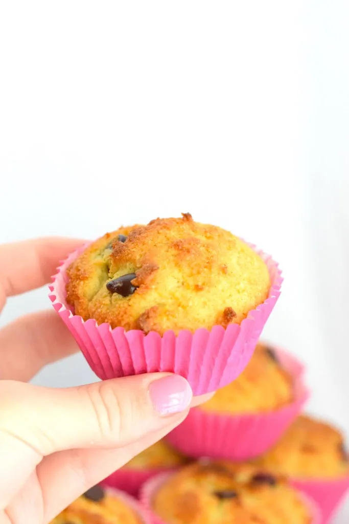 low carb keto chocolate chip muffins
