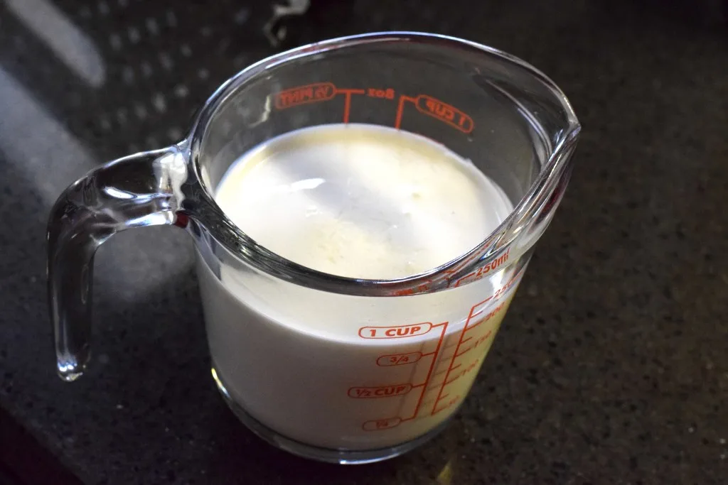 cream and vinegar