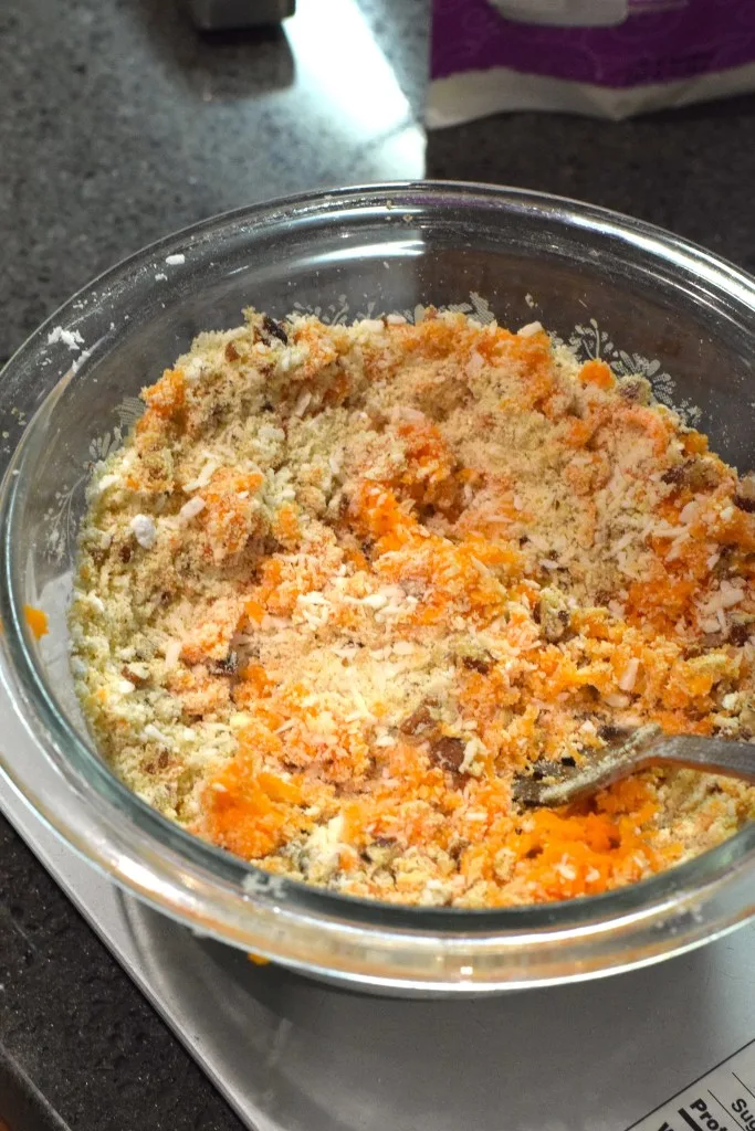 keto carrot almond flour pecans coconut 