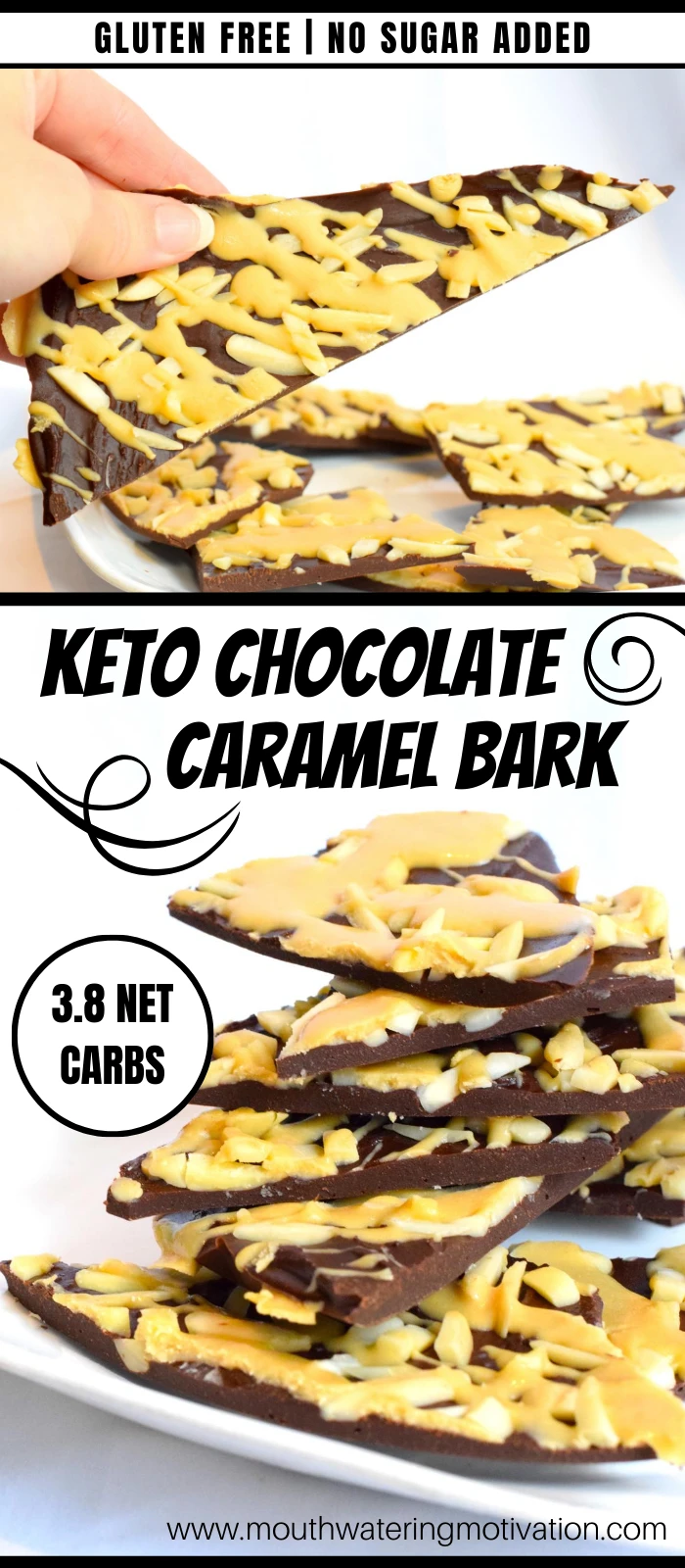 keto chocolate caramel bark